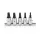 Rátűzőkulcs készlet 3/8" MTS Mortorq Spiral 4 ágú Bit fej készlet MTS0-MTS4 - Laser Tools