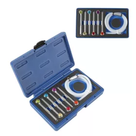   Féklégtelenítő kulcs készlet tömlővel 6 db-os + szelepes tömlő - Laser Tools