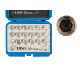   Kerékőr kulcs készlet Volvo gyári kerékőrhöz 20 db "B" Code 944L-951P - Laser Tools