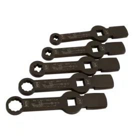   Féknyeregkulcs készlet -TEHER- üthető 5 db-os E18-E20-E24 + M24-M26 3/4" - Laser Tools