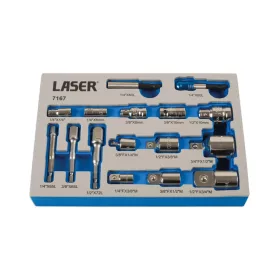   Adapter készlet 1/4 - 3/4" - 1/2" -os szűkítőkkel - Laser Tools