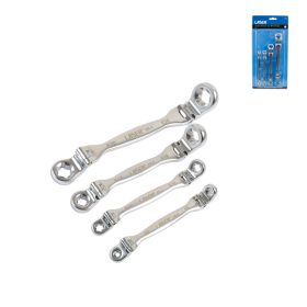   Torx csillagkulcs készlet 4 db-os csuklós - 8 méret: E6 - E24 - Laser Tools