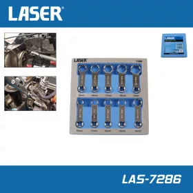   Adapter kulcs-készlet nyomatékkulcshoz 3/8" 10 db-os 10-19 mm - Laser Tools