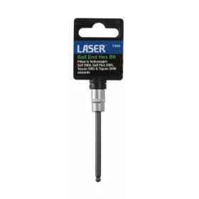   Rátűzőkulcs - crowa+bit 1/4" Imbusz gömbvégű 4 mm hosszú - Laser Tools