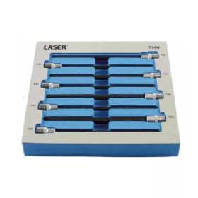   Rátűzőkulcs 8 db-os készlet 3/8" Torx T20-T55 extra hosszú 200 mm - Laser Tools