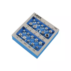   Olajleeresztő kulcs készlet 20 db-os 3/8"- Tálcában - Laser Tools