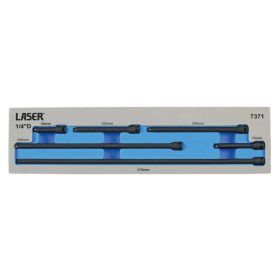   Toldószár készlet, gépi 1/4" 6 db-os 50-75-100-150-250-375mm - Tálcás (LAS-7371 - Laser Tools