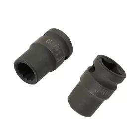   Légkulcsfej 1/2" 13 mm rövid 12 lapú 38 mm -SAF tengelyekhez - Laser Tools