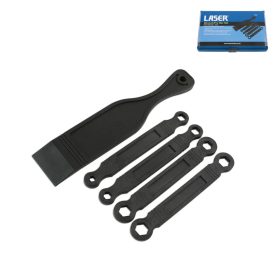   Csillag-csillagkulcs készlet HATLAPÚ - MŰANYAG kulcs 4 db + 1 db Pajszer - Laser Tools