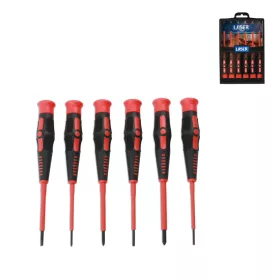   Csavarhúzó készlet Phillips, Lapos precíziós 1000V AC , 1500V DC 6 db-os - Laser Tools