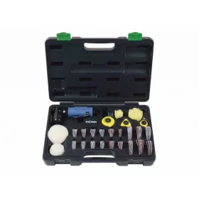   Excentercsiszoló 30+50 mm levegős polírozó 117 db-os készlet -fényszóró - Laser Tools