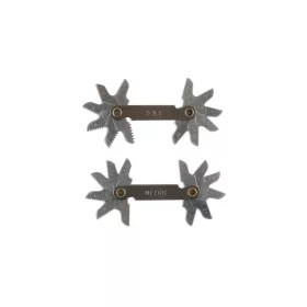   Menetfésű Metrikus 0.5 - 1.75 mm 10 részes + SAE 12-40 12 részes 2 DB - Laser Tools