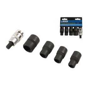   Fékjavító dugókulcs készlet 5 lapú - ötszögű 1/2" 5 db-os - Laser Tools