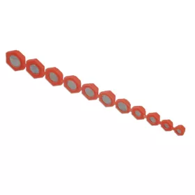   Dugókulcs belsejébe tehető mágnes betét készlet 8-19 mm 11 db-os készlet - Laser Tools
