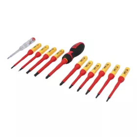   Szigetelt VDE 1000 V-os Csillag PH-PZ + Lapos csavarhúzó klt 13 db-os - Laser Tools
