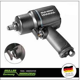   Légkulcs 1/2" 1600 Nm - egykezes működtetés - Fekete - Müller-Werkzeug