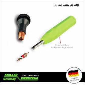   Szelep be- és kiszerelő - egykezes - megtartja a szelepet - Müller-Werkzeug