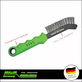   Drótkefe Féknyereg tisztító kefe - acél 225 mm - profi - Müller-Werkzeug