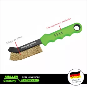   Drótkefe Féknyereg tisztító kefe - sárgaréz 225 mm -profi- Müller-Werkzeug