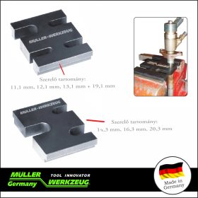   Injektor támasztó, tartó lemez konzol 2 részes - Müller-Werkzeug