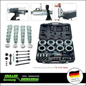   Szilent és csapágy ki-beszerelő klt 74-112 mm - XL - Müller-Werkzeug