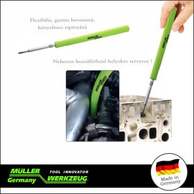   Izzítógyertya ki, és behelyező flexibilis szerszám - Müller-Werkzeug