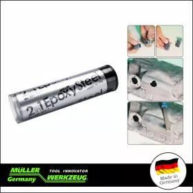   Epoxy Steel gyanta acélra 2 in1, erős 2 komponensű - MÜLLER 1 db - Müller-Werkzeug