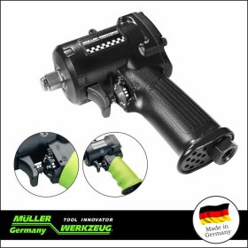   Légkulcs 1/2" 1100 Nm Lazítás - 615 Nm Meghúzás - EXTRA RÖVID - Müller-Werkzeug