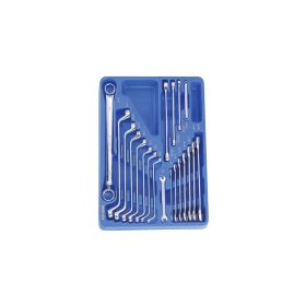   Tálcás Genius csillag-, villás-, + E-torx kulcs készlet 20 db-os 1/2 - Genius Tools