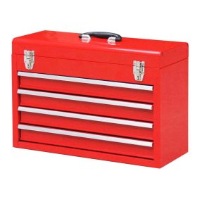   Szerszámos láda 4 fiók + 1 rekesz - Fiók 1/3-os tálcáshoz alkalmas! - Torin Big Red