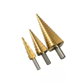   Lemezfúró, lépcsős - készletben 3 db-os HSS TiN 4-32 mm - PTC Tools