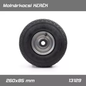  Molnárkocsi KERÉK fémfelnis tűgörgős - gumitömlős 3.00-4 / 260x85 mm - Muta