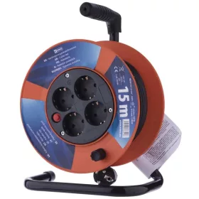   Kábeldob 15 m - IP20 PVC kábel 3 x 1.0 mm2 - 2300W - SMA Tools