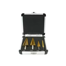   Lemezfúró, lépcsős - készletben 4 db-os HSS TiN 4-32 mm - PTC Tools