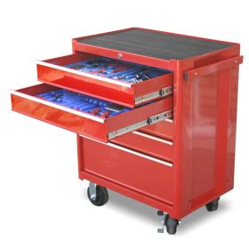 Szerszámos kocsi felszerelt 3. 156 db-os - Genius Tools