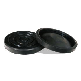   Gumipogácsa krokodil emelőhöz 136/122 x 20 mm - körkörös - Fekete - Torin Big Red