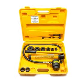   Hidraulikus lemez lyukasztó 9 tonnás komplett készlet 16-20-26-32-39-51mm - PTC Tools