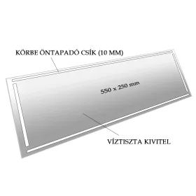  Homokfúvó szekrényhez fólia 220/350/420-hoz 1 db ABLAKRA 550 x 250 mm