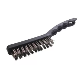   Drótkefe 3 soros - rozsdamentes acél - INOX kivitel - PowerTec