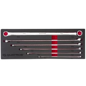   Extra hosszú csillagkulcs készlet, 6 részes, 8-19mm - Quatros