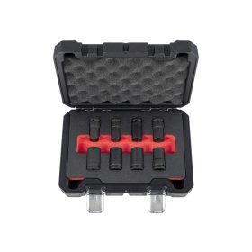   Sérült csavar, kerékőr leszedő készlet, 1/2″, 8 részes, QS50477 - Quatros