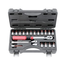   Nyomatékkulcs 1/4" készlet 5-25Nm - 21 részes, QS59001 - Quatros