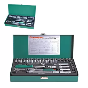   Dugókulcs készlet 1/4" 6 lap 4-13 mm + rátűzők. 41 db-os - Jonnesway Tools