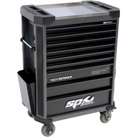   Szerszámos kocsi gyári-felszerelt 387 db-os 9 fiók TECH Ser. - FEKETE - SP Tools