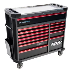   Szerszámos kocsi gyári-felszerelt 388 db-os 13 fiók TECH Ser.- PIROS - SP Tools