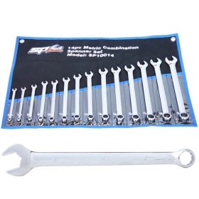   Csillag-villáskulcs készlet 14 db-os 6 - 19 mm - QUAD DRIVE - SP Tools