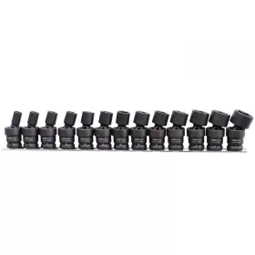   Légkulcsfej készlet 1/2" 13 db 10-24 mm - Gépi Csuklós kivitel - SP Tools