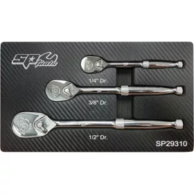   Crowa racsnis kulcs készlet 3 db-os 90 fogas 1/2"-3/8"-1/4" - SP Tools