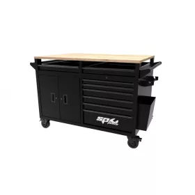   Szerszámos kocsi 16 fiók + 2 szekrény + Fa tető - THE BIG SUMO XXL - SP Tools