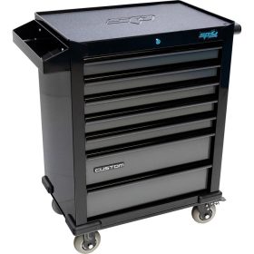   Szerszámos kocsi gyári-felszerelt 321 db-os 7 fiók CUSTOM Ser.- FEKETE - SP Tools